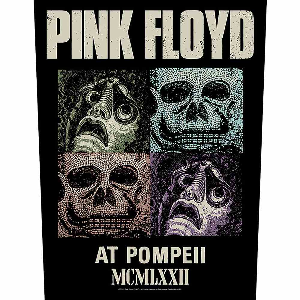 Pink Floyd - Mosaics Rugpatch - Zwart